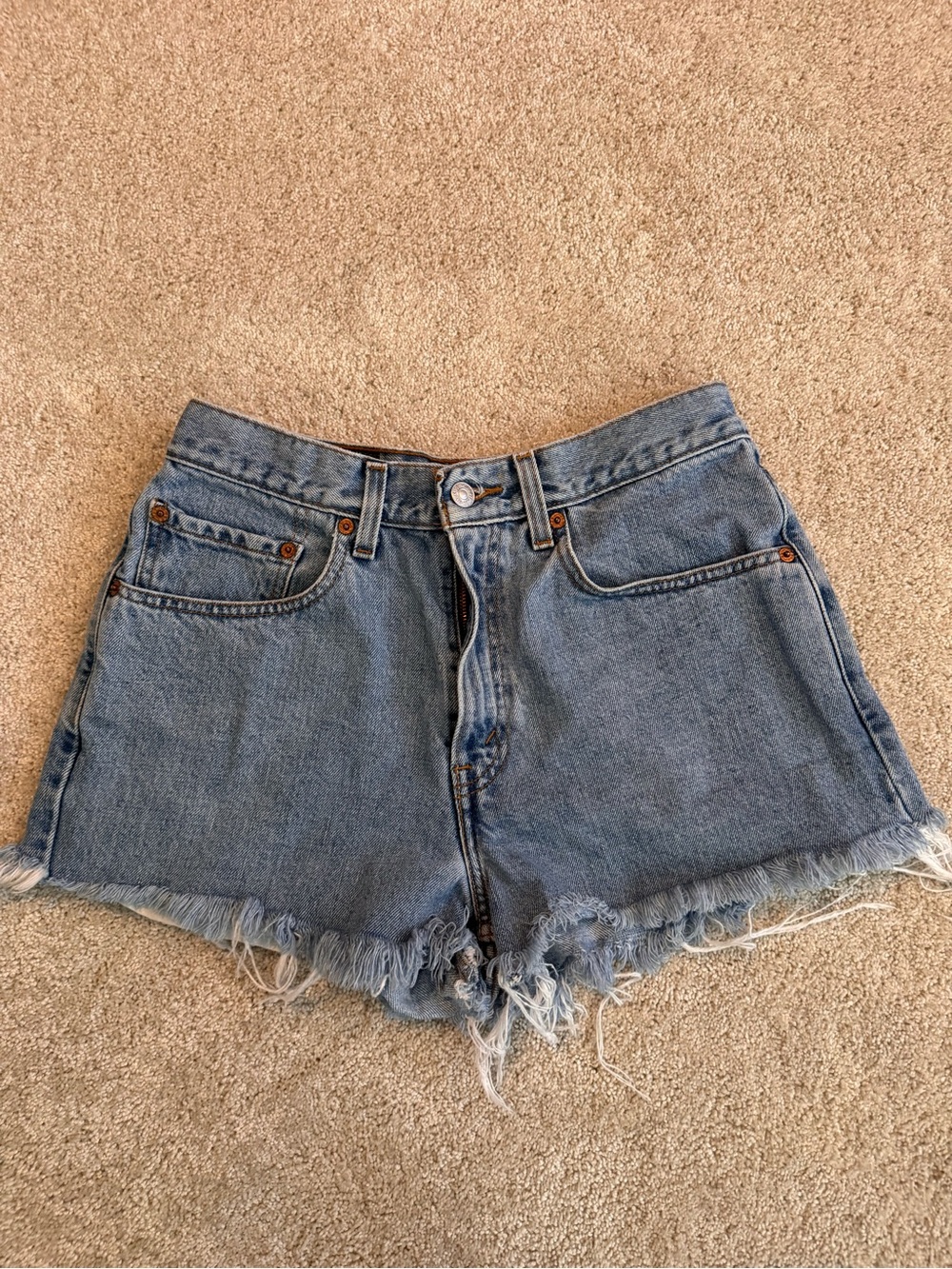 Levi's 550 repurposed cut off shorts